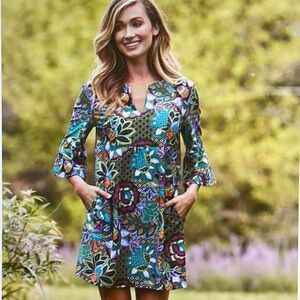 Jude Connally Multicolor Floral Dress, Kerry style, size small